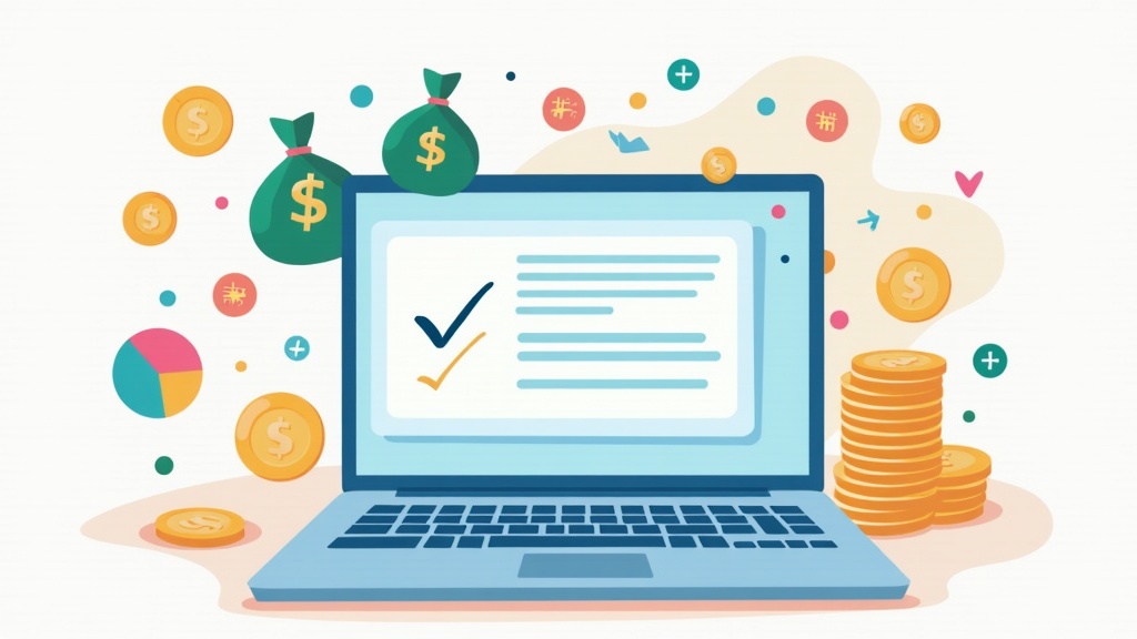 Online income ideas graphic